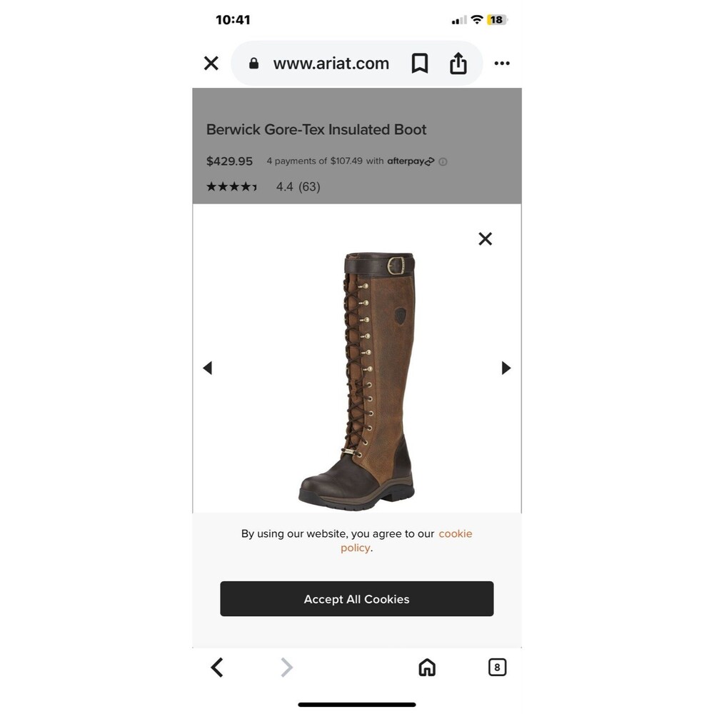 Ariat Two-Tone Lace Up Boots